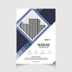Real Estate Flyer Business Template Elegant Luxury minimalist design brochure flyers for company, corporate, business