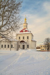 Church of the Resurrection of the Word in the ancient winter town of Kolomna