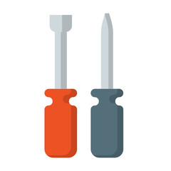 Turnscrew with magnetic tip Concept,  Screwdriver Tool Vector color Icon Design, Motor Vehicle Service and automobile repair shop Symbol, Lorry spare parts Sign,  automotive technician equipment stock