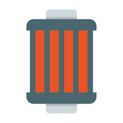 Engine Air filter Round Shape Concept Vector Color Icon Design, Motor Vehicle Service and automobile repair shop Symbol, Lorry spare parts Sign,  automotive technician equipment stock illustration