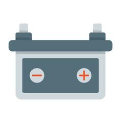 Vehicle Power Storage Concept, Car Battery Vector Color Icon Design, Motor Vehicle Service and automobile repair shop Symbol, Lorry spare parts Sign, automotive technician equipment stock illustration