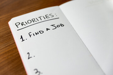 Obraz premium Blank page of notebook with text 