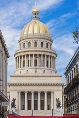 Obraz premium The Capitol in Old Havana, Cuba