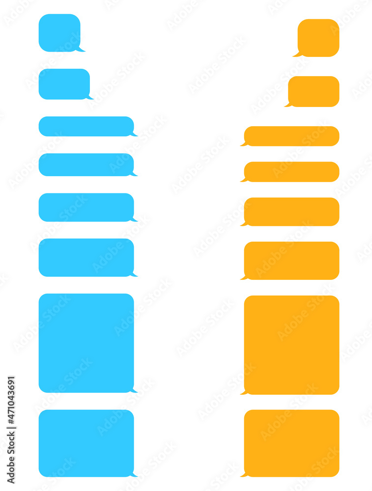 Aufkleber speech bubble icon set. talk bubble. cloud speech bubbles collection. chat message bubbles vector ic