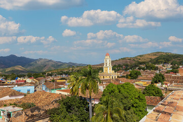 Colonial town cityscape of Trinidad, Cuba.