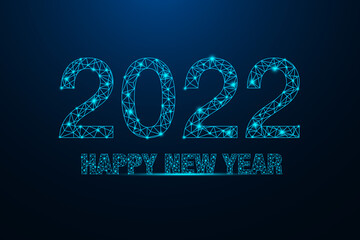 Modern Futuristic Technology Template Merry Christmas Happy New Year 2022
