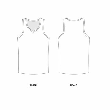 vector editable blank basketball jersey template
