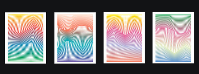 The minimalistic design of the cover. Colorful gradients. 