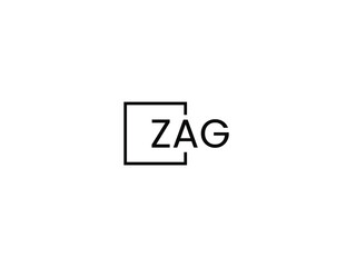 ZAG letter initial logo design vector illustration