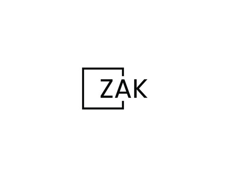 ZAK logo. ZAK letter. ZAK letter logo design. Initials ZAK logo linked with  circle and uppercase monogram logo. ZAK typography for technology, business  and real estate brand. 9160668 Vector Art at Vecteezy