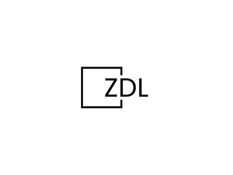 ZDL letter initial logo design vector illustration