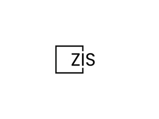 ZIS letter initial logo design vector illustration
