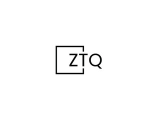 Fototapeta premium ZTQ letter initial logo design vector illustration