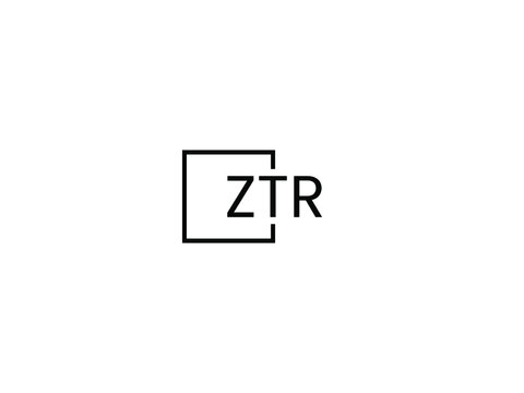 ZTR letter initial logo design vector illustration
