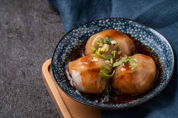 Bawan (Ba wan), Taiwanese meatball delicious street food.