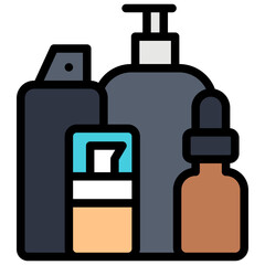 cosmetic filled outline icon
