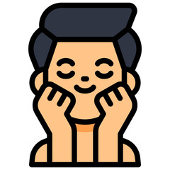 man filled outline icon