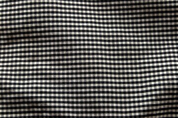 Background of checkered black and white weaving