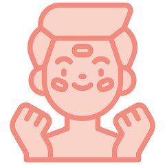 makeup two tone icon