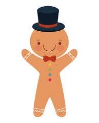 smiling gingerbread man desing