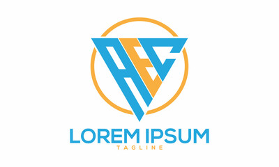 Unique front typography logo Modern and minimalist vector and abstract logo