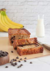 Bolo de Banana com Gotas de Chocolate