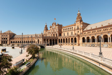 Naklejka na ściany i meble Plaza de España en Sevilla