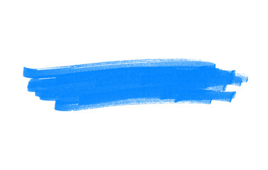 Handgemalte blaue Stift Markierung