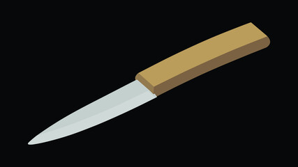chef knife, butcher meat knife for butcher shop, Meat cutting knives, Cutlery icon set - vector realistic kitchen knife isolated, Vector illustration