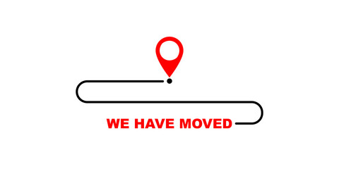 We have moved simple illustration