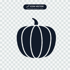 pumpkin icon symbol template for graphic and web design collection logo vector illustration