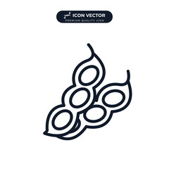 soybeans icon symbol template for graphic and web design collection logo vector illustration