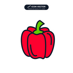 paprika icon symbol template for graphic and web design collection logo vector illustration