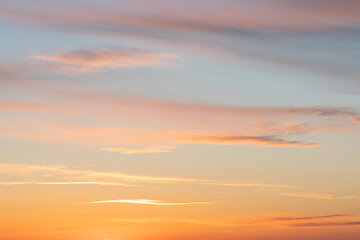 Fototapeta na wymiar Sunset clouds in the sky