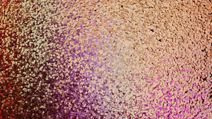 Abstract color confetti background. Fashion sparkling glitter. 3d rendering