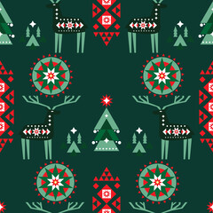 Christmas deer pattern 12