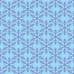 christmas pattern snowflake background blue regular new
