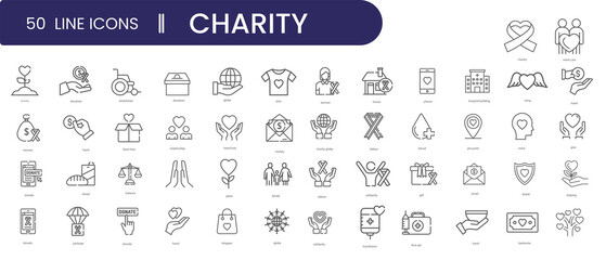 Fototapeta na wymiar charity and donation icon set. blood donation, praying, donation, support, people, donation.