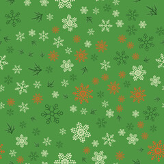 Fototapeta na wymiar christmas pattern snowflake background new