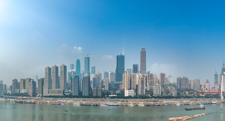 Fototapeta premium Chongqing city scenery street view