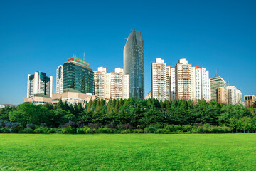 Obraz premium Qingdao city coastline scenery street view