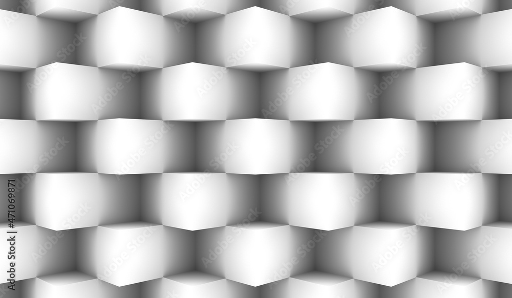 Poster abstract 3d background consisting of cubes.3d render.