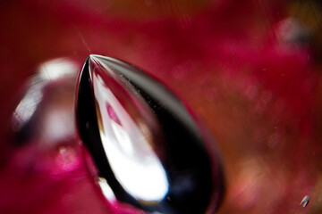 Abstract photo of blown glass