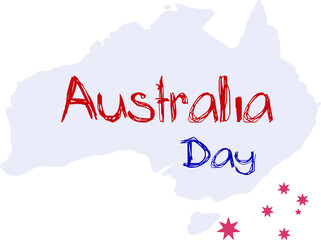 Happy Australia poster.Greeting card vector