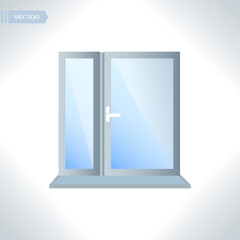 Close window vector colorful icon.