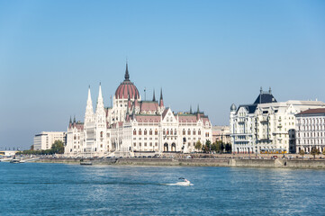 Obraz premium The Hungarian Parliament Building in Budapest