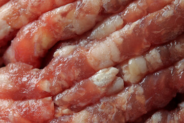 close-up raw minced meat background