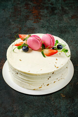 Wonderful decorative cake with fresh berries © Maksim Shebeko