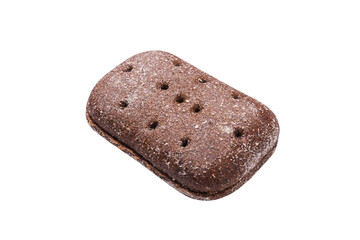 Rye bun for burger making, isolated