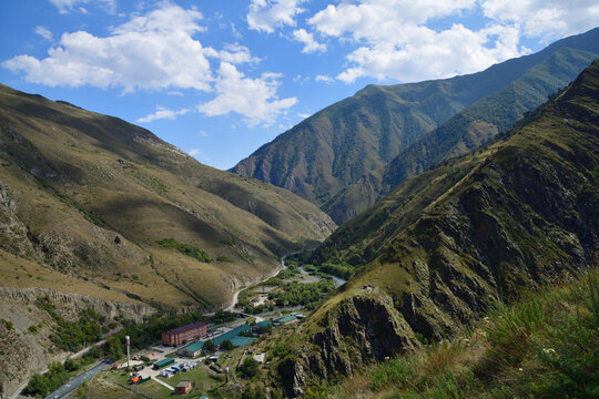  Argun gorge and river. Chechnya. Russia